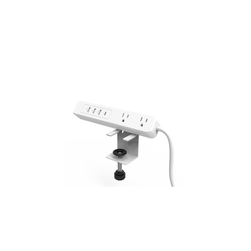 Multicontacto con Montaje para Escritorio / Carga Rápida para 65 W / 3