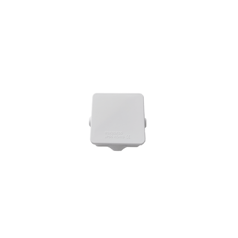 Caja de Conexiones Impermeable IP55 con 4 Entradas, 80 x 80 x 50 mm, p
