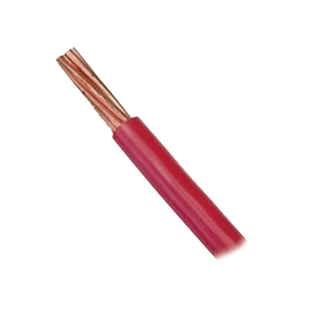 Cable Eléctrico 10 awg  color rojo,Conductor de cobre suave cableado.