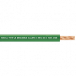Cable Eléctrico de Cobre Recubierto THW-LS Calibre 4 AWG 19 Hilos Colo