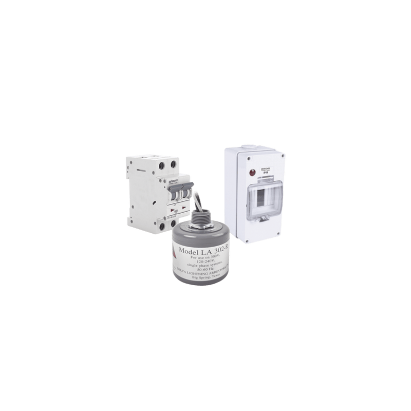 Kit de Centro de Carga Para Corriente Alterna, Breaker de hasta  400 V