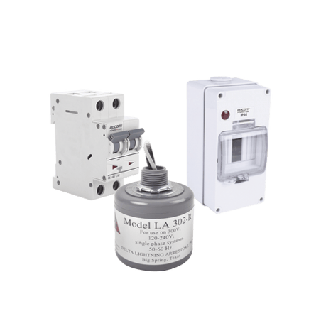 Kit de Centro de Carga Para Corriente Alterna, Breaker de hasta  400 V