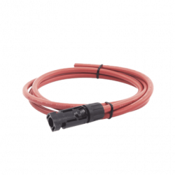 Cable Fotovoltaico, 1.5 m, Rojo, Calibre 10 AWG con Terminal MC4-M en