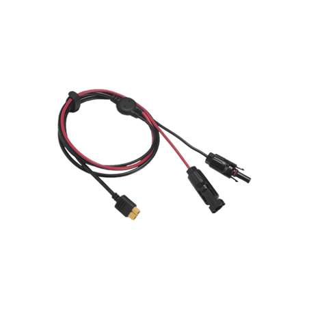 Cable 2.5 m, Negro, Calibre 10 AWG con Terminales MC4 Macho y Hebra pa