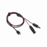 Cable 2.5 m, Negro, Calibre 10 AWG con Terminales MC4 Macho y Hebra pa