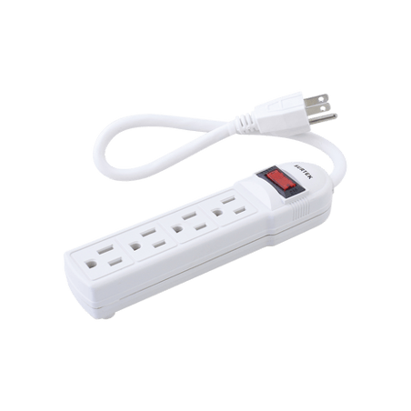 Multicontacto con cable 30 cm. 4 tomas 127 Vca línea, tierra, neutro 1