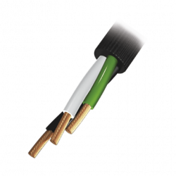 Cable Eléctrico de Uso Rudo 3 Hilos Calibre 12 AWG, Hasta 600 V. Rollo