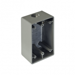 Caja Condulet FS de 1 (25.4 mm) con una boca a prueba de intemperie.