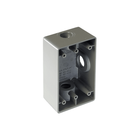 Caja Condulet FS de 1/2 ( 12.7 mm) con tres bocas a prueba de intemper