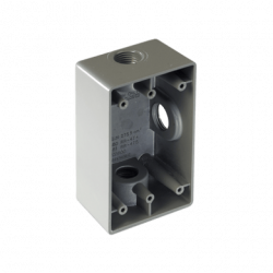 Caja Condulet FS de 3/4 ( 19.05 mm) con tres bocas a prueba de intempe