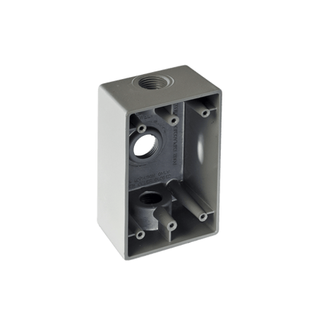 Caja Condulet FS de 3/4 (19.05mm) con tres bocas a prueba de intemperi