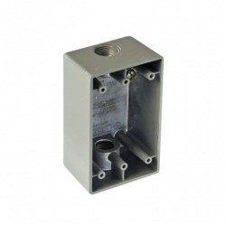 Caja Condulet FS de 1 ( 25.4 mm) con dos bocas a prueba de intemperie.