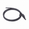 Cable Fotovoltaico 1.5 m, Negro, Calibre 10 AWG con Terminal MC4-H en