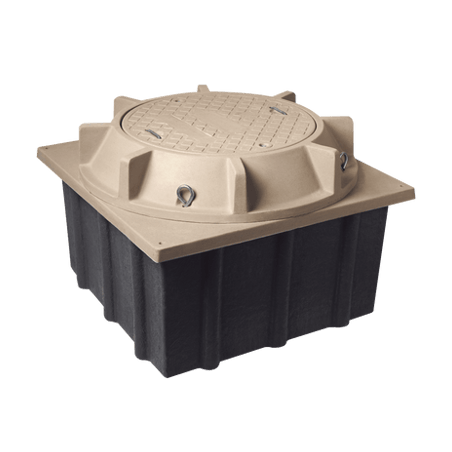 Registro Mini Manhole con tapa de concreto polimérico 4 ft x 4 ft x 2
