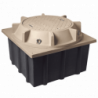 Registro Mini Manhole con tapa de concreto polimérico 4 ft x 4 ft x 2