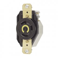 Receptáculo de Media Vuelta Industrial 30 A 125 V CA 2 Polos 3 Hilos (