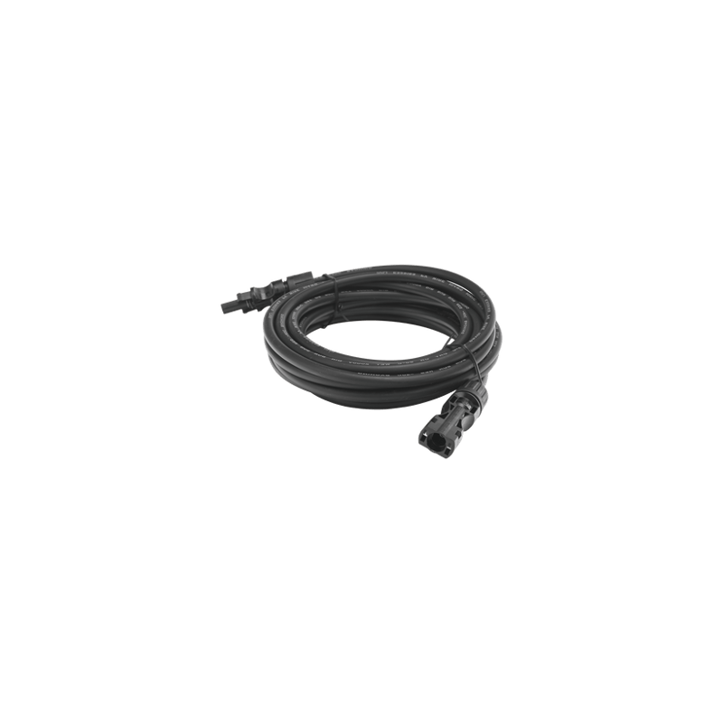 Cable Fotovoltaico 2.5 m, Negro, Calibre 10 AWG con Terminales MC4 en