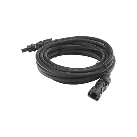 Cable Fotovoltaico 2.5 m, Negro, Calibre 10 AWG con Terminales MC4 en