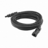Cable Fotovoltaico 2.5 m, Negro, Calibre 10 AWG con Terminales MC4 en