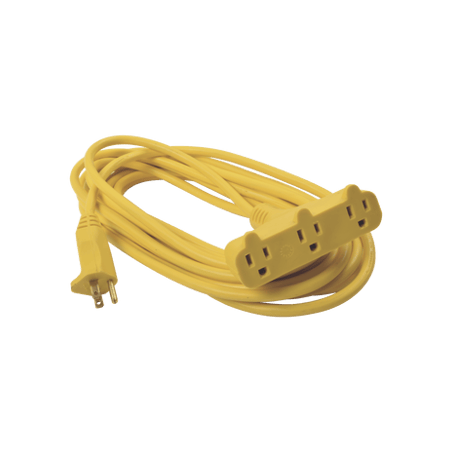 Extensión Eléctrica Tipo Abanico Uso Rudo 8 metros/ 127 V CA - 10 A Má