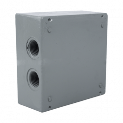 Caja Condulet Cuadrada de 3/4 (19.05 mm) con 4 bocas a prueba de intem
