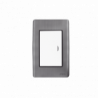 Apagador Sencillo de 10 A 127 V CA  60 Hz / Placa de Acero.
