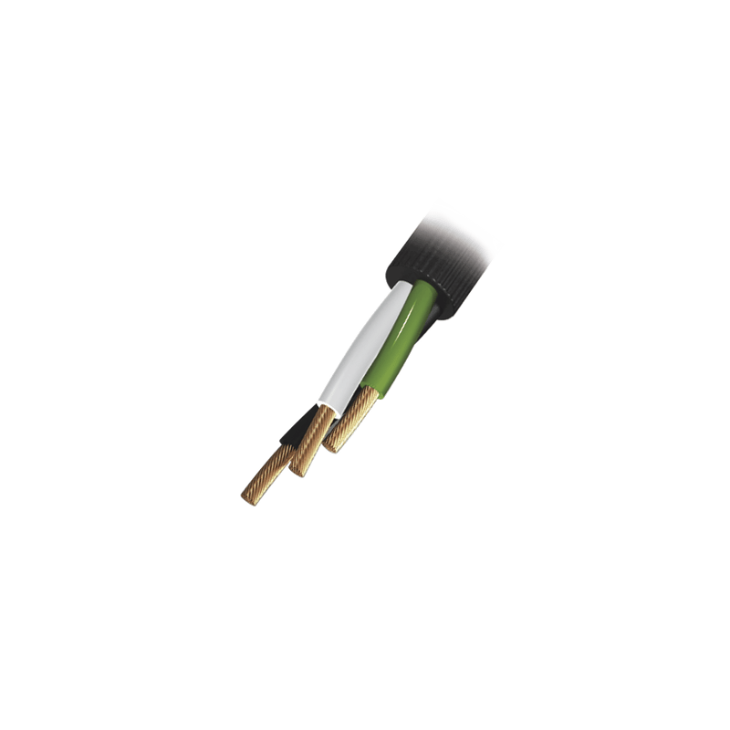 Bobina de 100 Metros / Cable Eléctrico de Uso Rudo / 3 Hilos Calibre 1