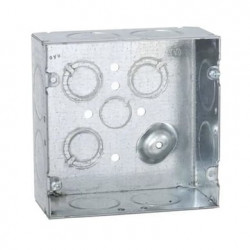 Caja Cuadrada 4 11/16 x 4 11/16/ Profundidad 2- 1/8/ Cuenta con 1 Entr