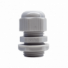 Conector Plástico Blanco Tipo Glándula para Rosca NPT 1/2