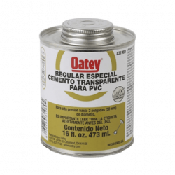 Cemento Claro de 236 ml para Tubo Conduit PVC Pesado.