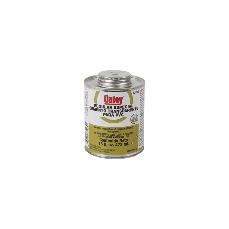 Cemento Claro de 236 ml para Tubo Conduit PVC Pesado.