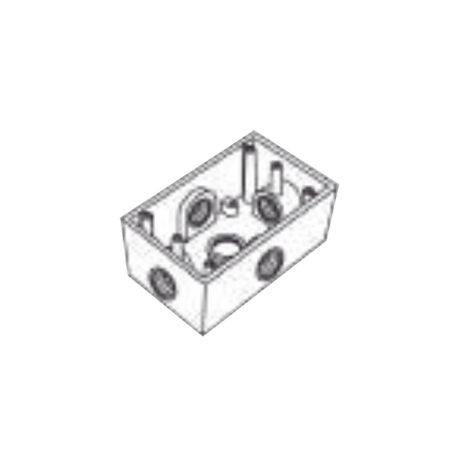 Caja Condulet FS de 1 (25.4 mm) con cinco bocas a prueba de intemperie