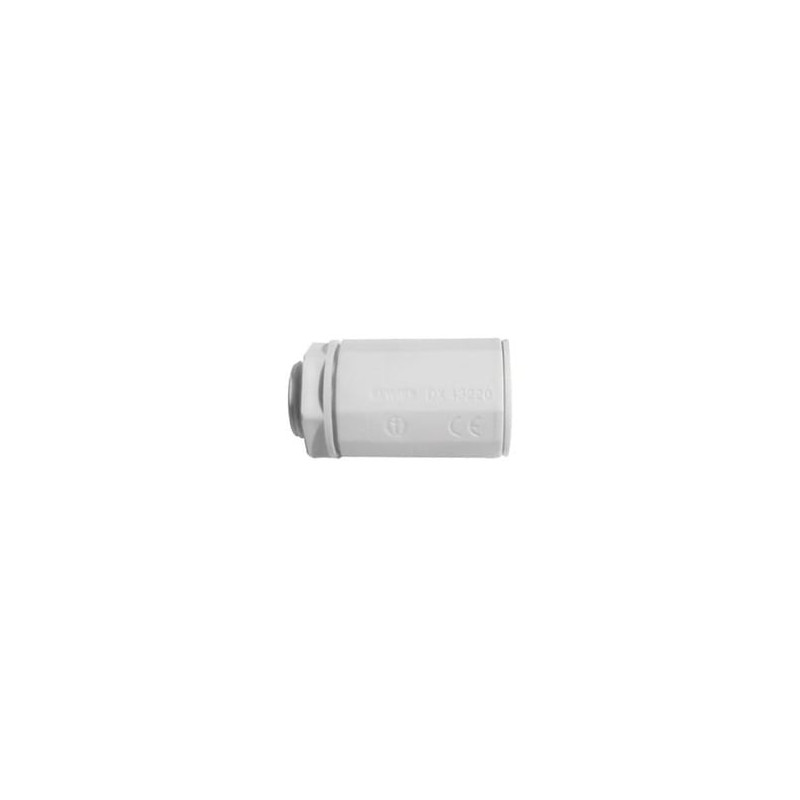 Conector de tubería rígida a caja (Racor), PVC Auto-extinguible, de 16