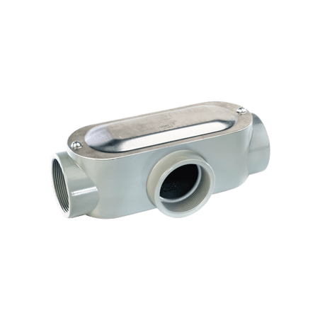 Caja Condulet tipo T de 3/4 (19.05 mm)/ Incluye tapa y tornillos.