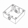 Caja Cuadra de 3/4 a Prueba de  Intemperie/ Cuenta con 2 salidas.