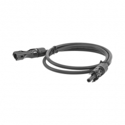 Cable Fotovoltaico 1 m, Negro, Calibre 10 AWG con Terminales MC4 en Am