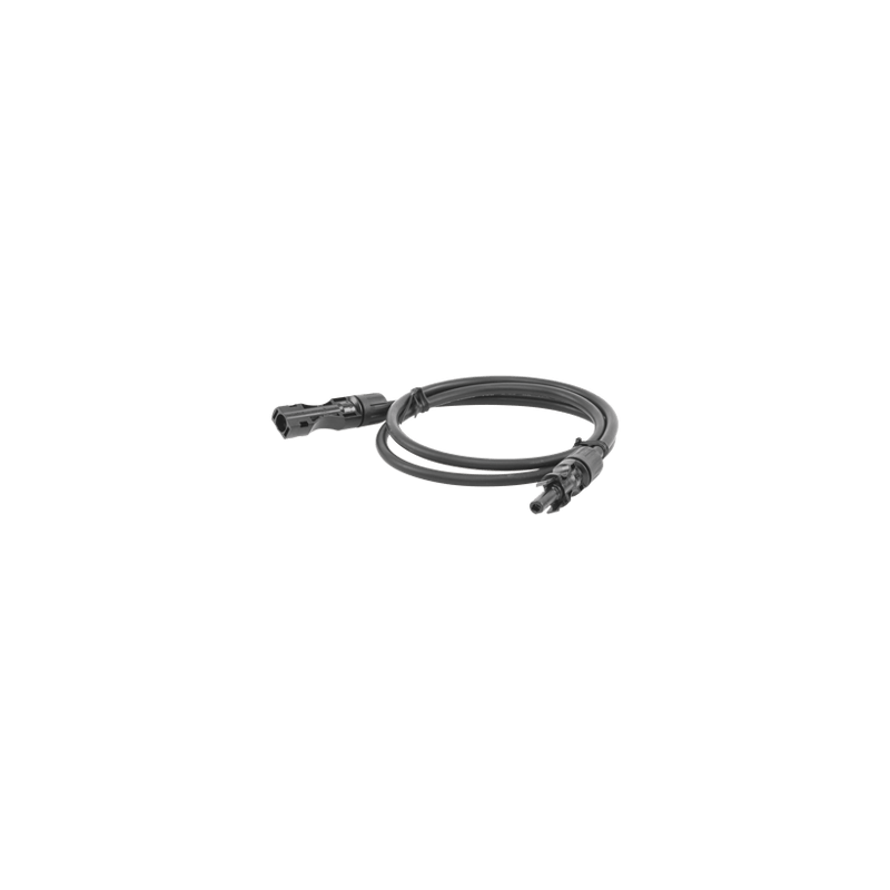 Cable Fotovoltaico 1 m, Negro, Calibre 10 AWG con Terminales MC4 en Am