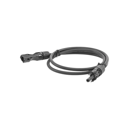 Cable Fotovoltaico 1 m, Negro, Calibre 10 AWG con Terminales MC4 en Am