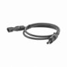 Cable Fotovoltaico 1 m, Negro, Calibre 10 AWG con Terminales MC4 en Am