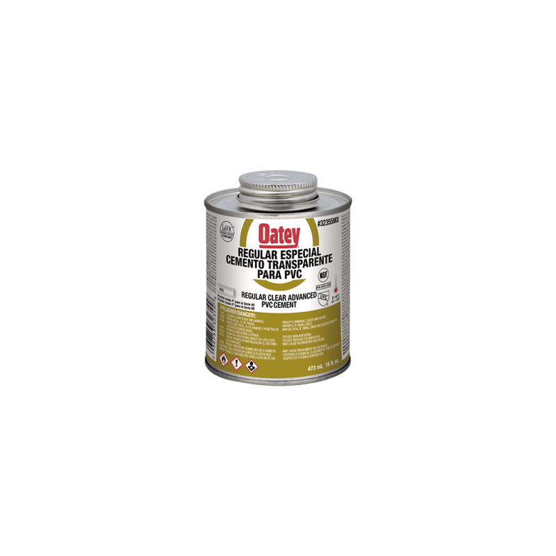 Pegamento / Cemento Claro de 473 ml para Tubo Conduit PVC Pesado.