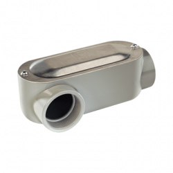Caja Oval Roscada tipo LR de 3/4 (19.05 mm) / Incluye tapa y tornillos