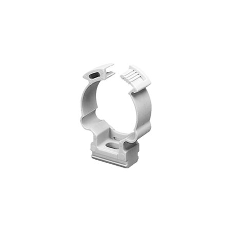 Soporte de collar (Abrazadera), PVC Auto-extinguible, cerrado para tub
