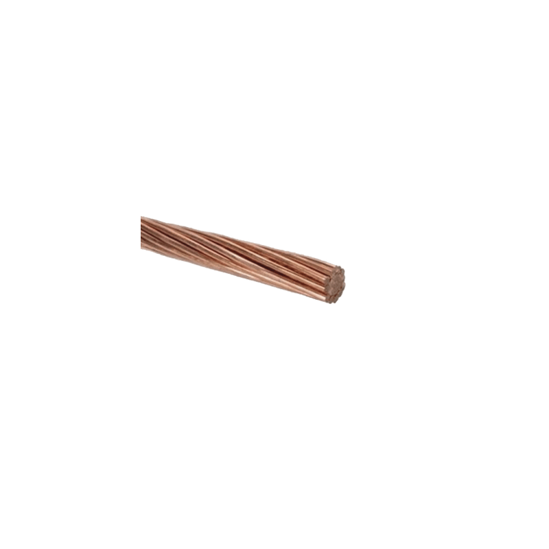 Cable Eléctrico de Cobre Desnudo Semiduro 7 Hilos, Cal. 2 AWG, Rollo d