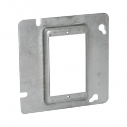 Sobretapa Cuadrada Galvanizada  de 4 11-16, realce de 1/2.