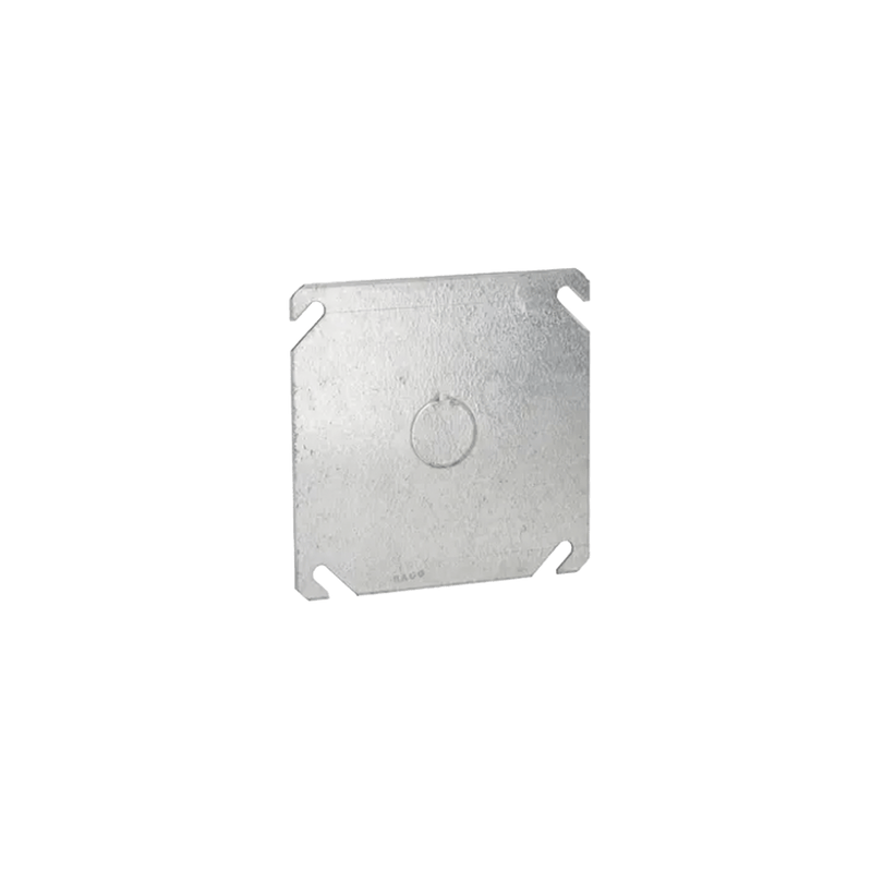 Tapa Cuadrada con Entrada de 1/2 para caja de 4.