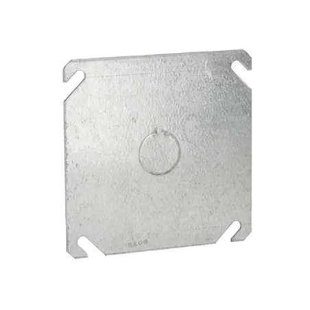 Tapa Cuadrada con Entrada de 1/2 para caja de 4.