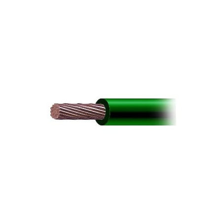 Cable de Cobre Recubierto THW-LS Calibre 6 AWG 19 Hilos Color Verde (V