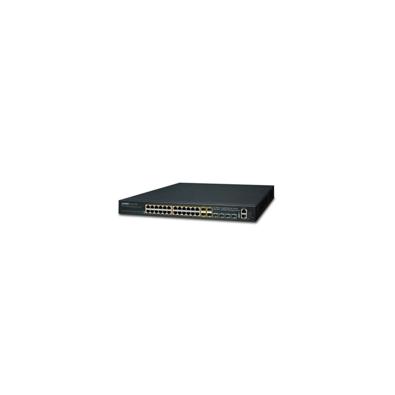 Switch Administrable L3 Stacking 10/100/1000T 24 puertos PoE802.3at, 4