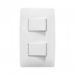 Apagador Escalera Doble de 127 V60 Hz 10 A/ Color Blanco.