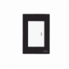Apagador Escalera Sencillo de 10 A/ 127 V CA  60 Hz / Placa Negra.